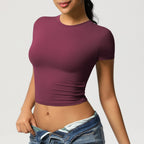 Crop top de sport sculptant seconde peau