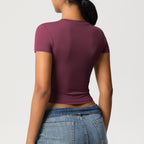 Crop top de sport sculptant seconde peau
