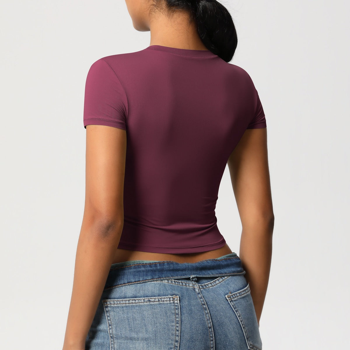 Crop top de sport sculptant seconde peau