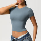Crop top de sport sculptant seconde peau