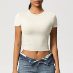 Crop top de sport sculptant seconde peau