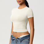 Crop top de sport sculptant seconde peau