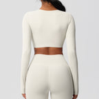 SculptFit Langarm Shaping Crop Top