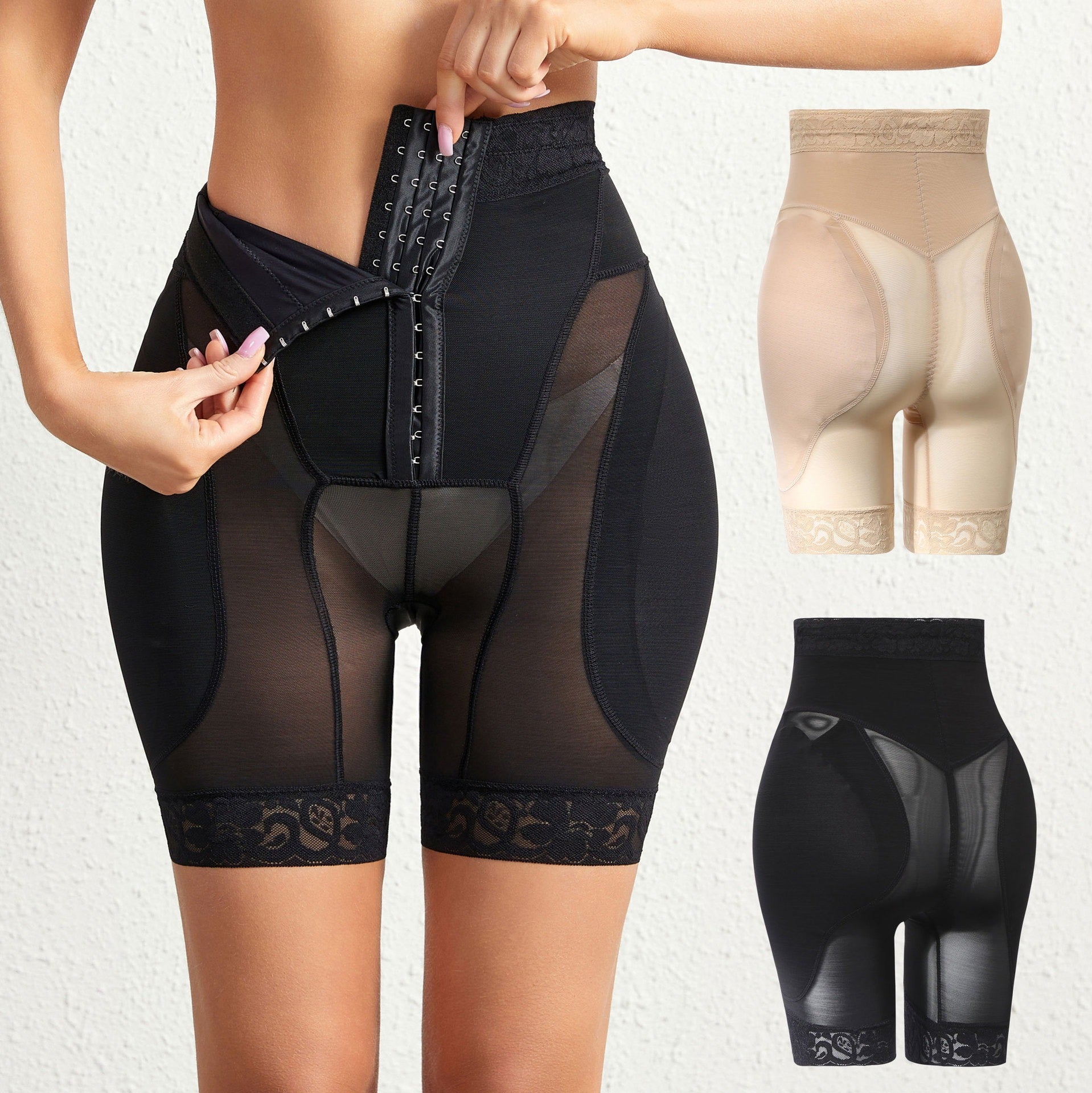 High-Waist Sculpting Shorts with Thigh Smoothing