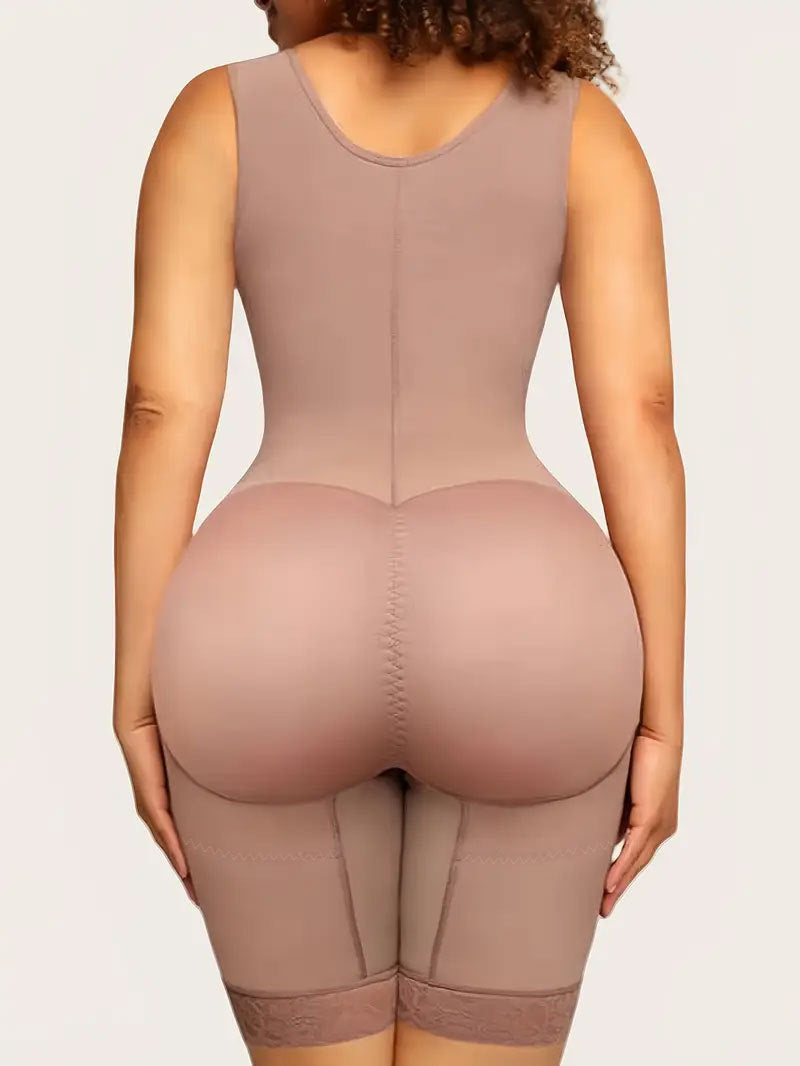 Kurvenformender Ganzkörper-Bodysuit mit Hakenverschluss vorne