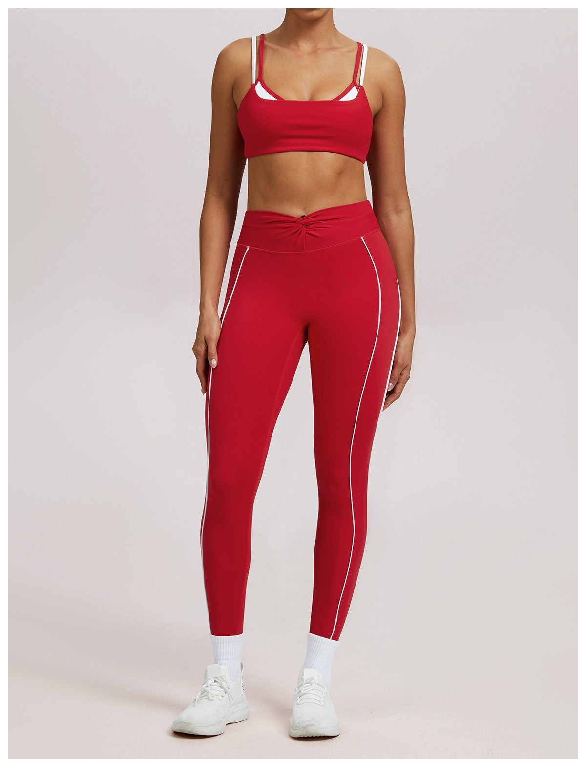 High-Waist Shaping Legging met Contrasterende Lijn