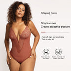 Spitzen-Tief-V formender Bodysuit