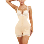 Hüftformender Ganzkörper-Bodysuit mit Hakenverschluss & Oberschenkelformung