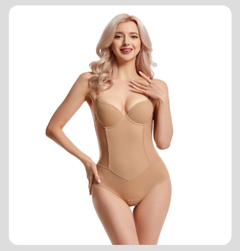 Mesh-Panel-Shapewear-Bodysuit