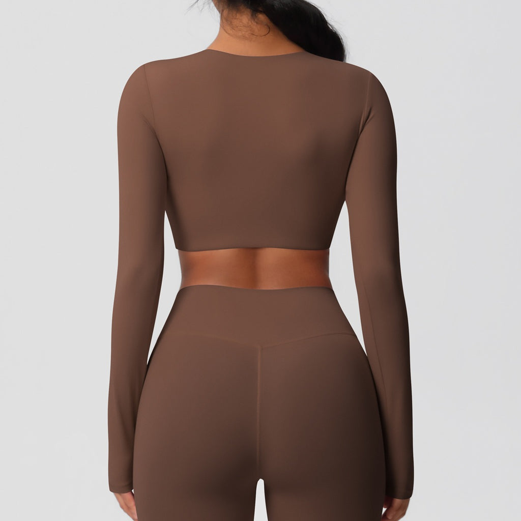 SculptFit Langarm Shaping Crop Top