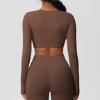 SculptFit Langarm Shaping Crop Top