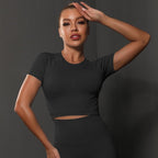 Kurzarm Sculpting Active Crop Top