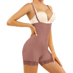 Hüftformender Ganzkörper-Bodysuit mit Hakenverschluss & Oberschenkelformung