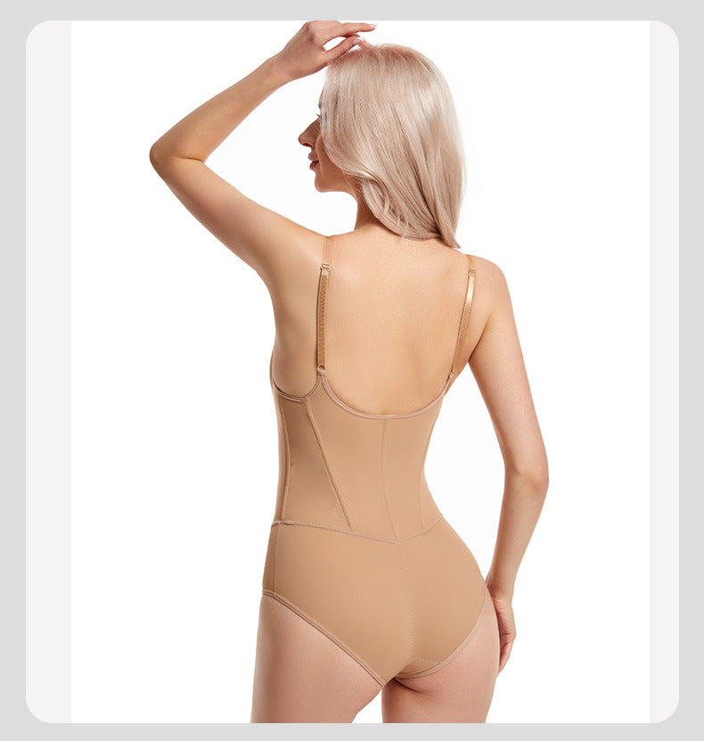 Mesh-Panel-Shapewear-Bodysuit