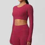 SculptFit Langarm Shaping Crop Top