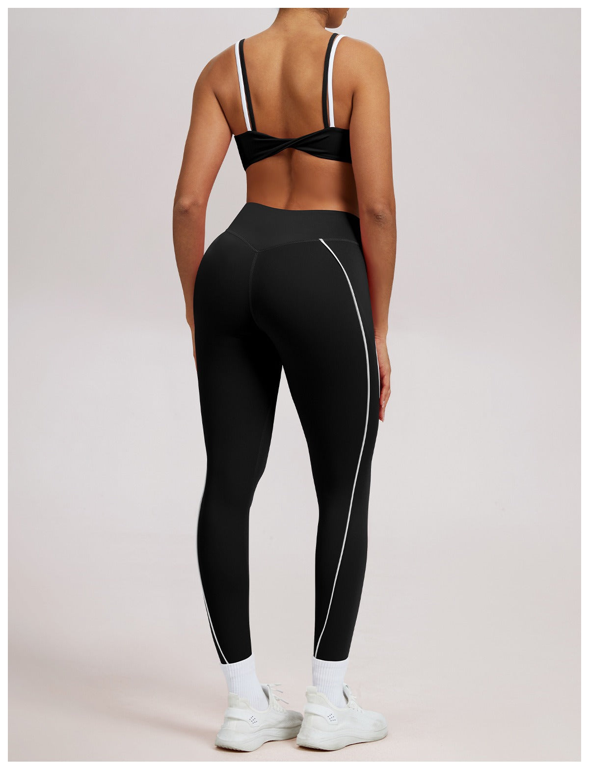High-Waist Shaping Legging met Contrasterende Lijn