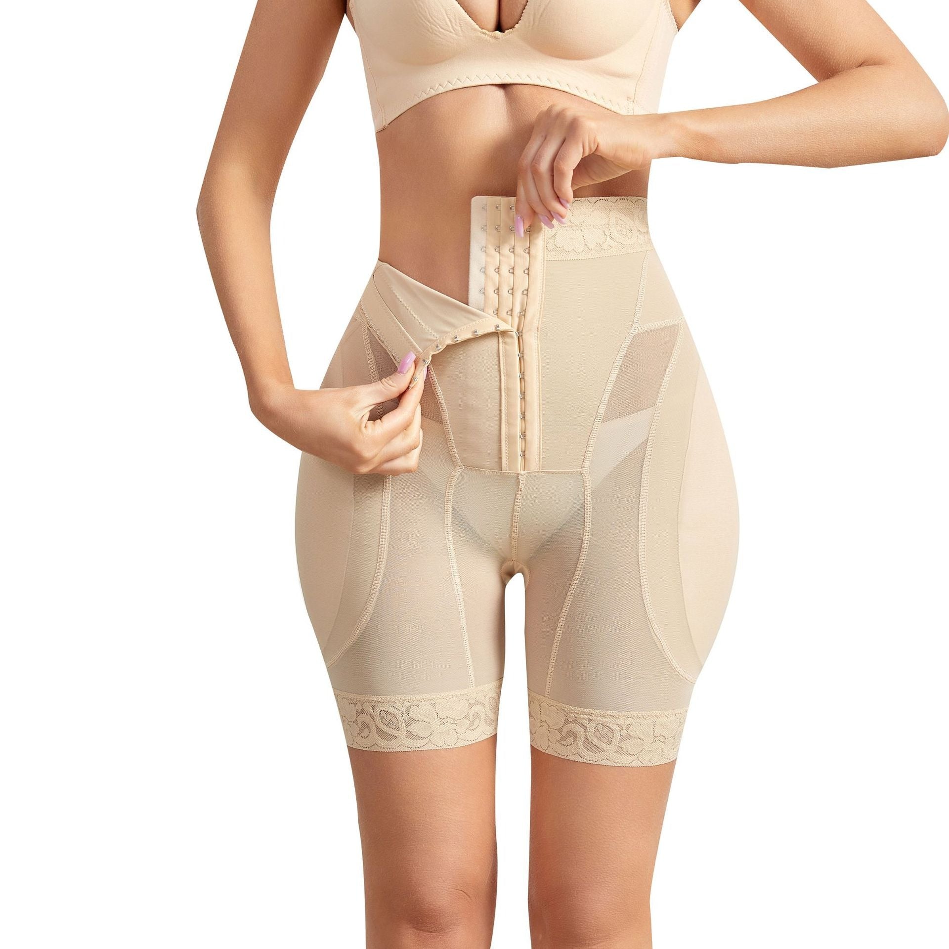 High-Waist Sculpting Shorts with Thigh Smoothing
