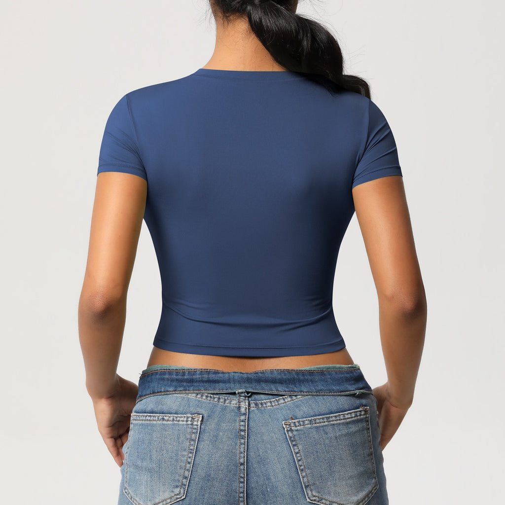 Crop top de sport sculptant seconde peau