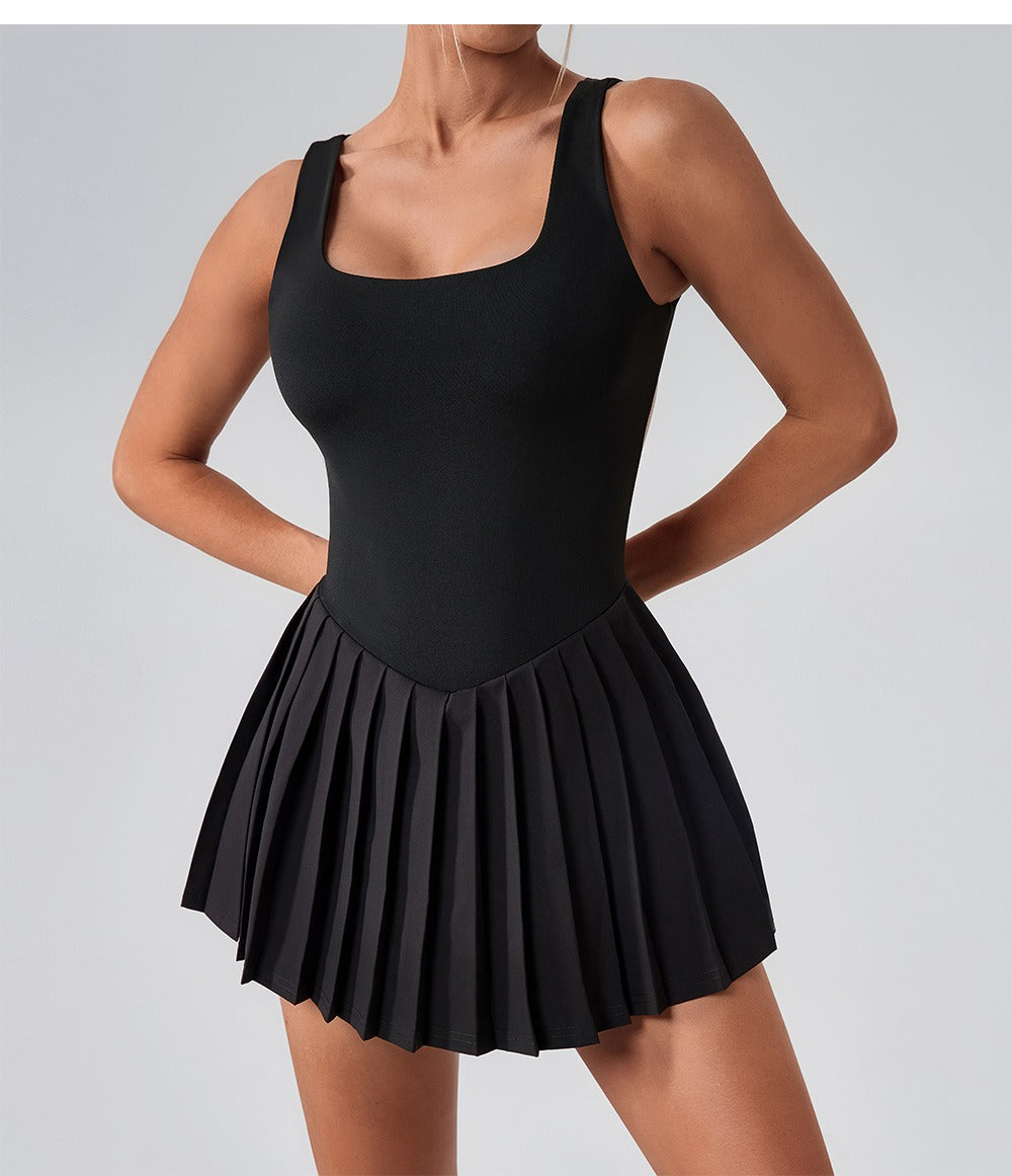 Sportliches Sculpting Ärmelloses Shaping Kleid