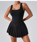 Sportliches Sculpting Ärmelloses Shaping Kleid