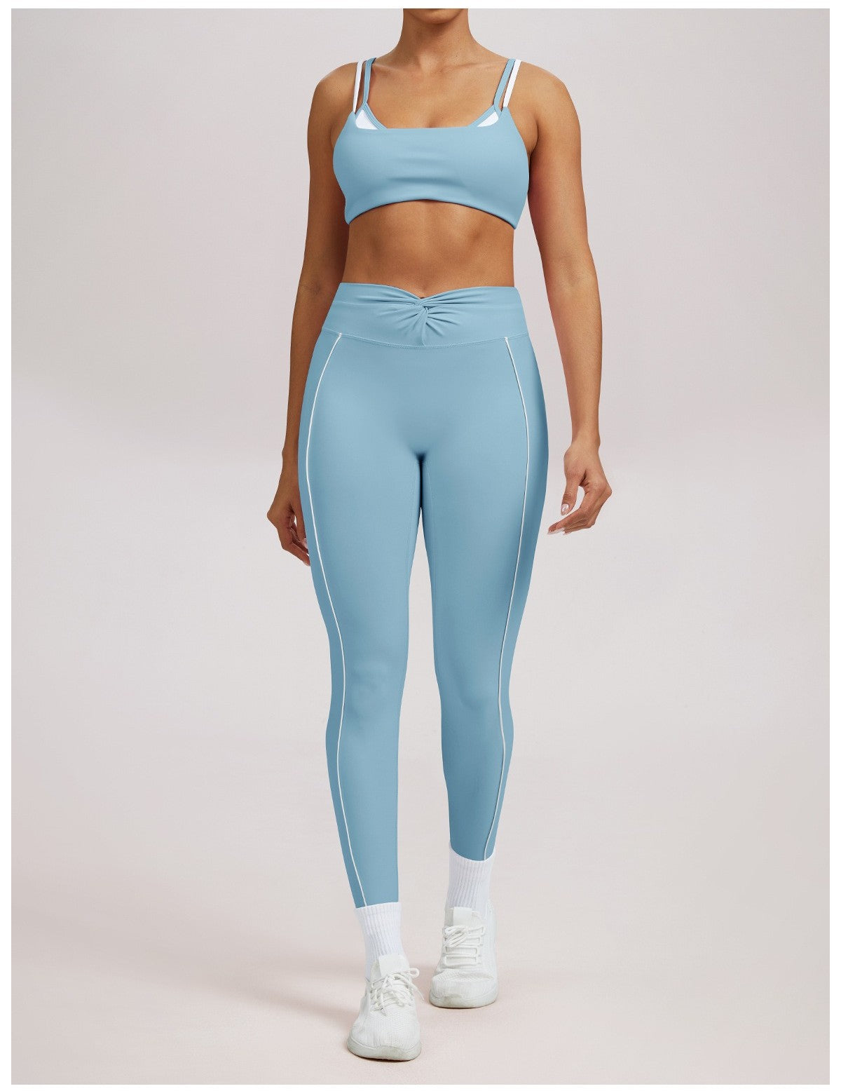 High-Waist Shaping Legging met Contrasterende Lijn