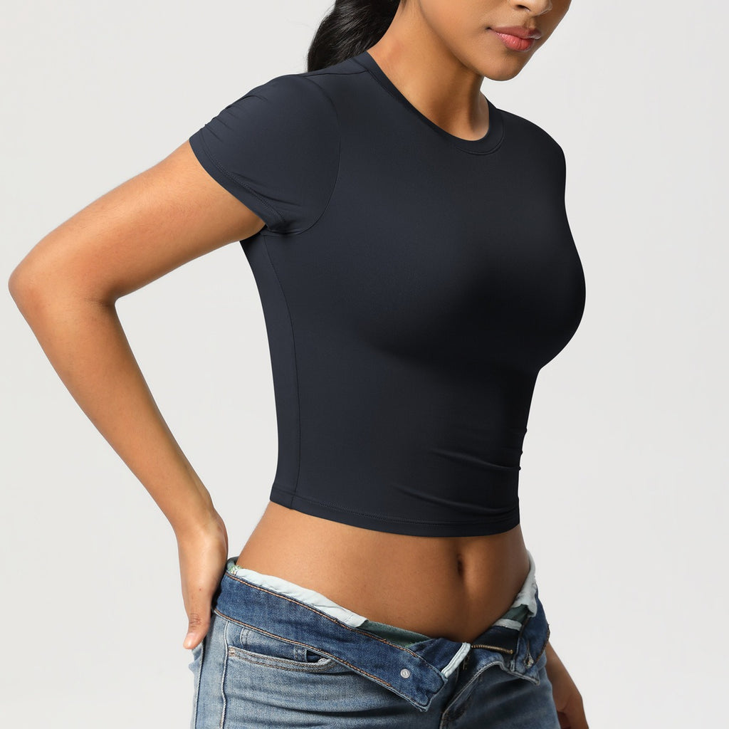 Crop top de sport sculptant seconde peau