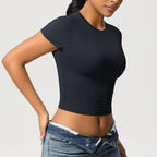 Crop top de sport sculptant seconde peau