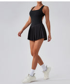 Sportliches Sculpting Ärmelloses Shaping Kleid