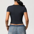Crop top de sport sculptant seconde peau