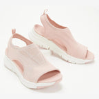 Gewebte Plateau-Sandalen für Damen