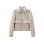 Chaqueta utilitaria para mujer – Estilo urbano elegante para el día a día