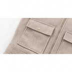 Chaqueta utilitaria para mujer – Estilo urbano elegante para el día a día