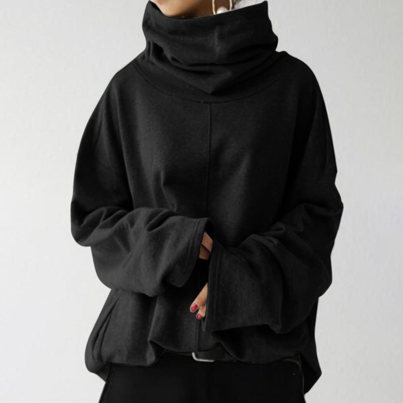 Mounia - Autumn Turtleneck Sweater - Black