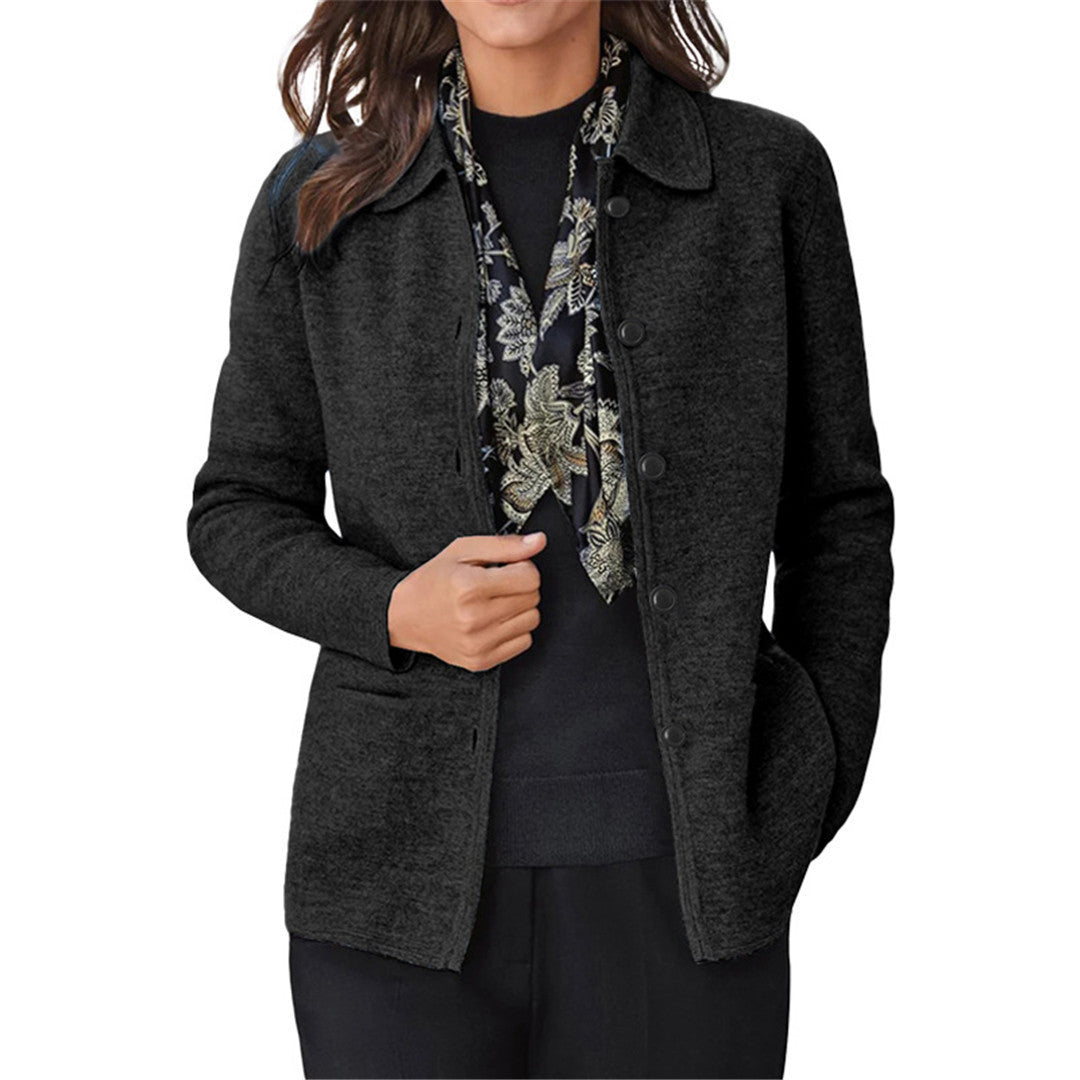 Damen lässige Übergangsjacke mit praktischen Taschen und elegantem Schnitt Drune