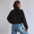 Chaqueta informal corta de moda y cómoda para mujer