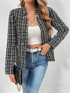 Chaqueta de tweed de moda para mujer