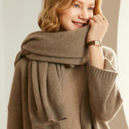 Women's Warm Merino Shawl