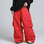Unisex Ski Pants, Relaxed Fit, Breathable Insulated Snowboard Pants with Zipper - Color 12