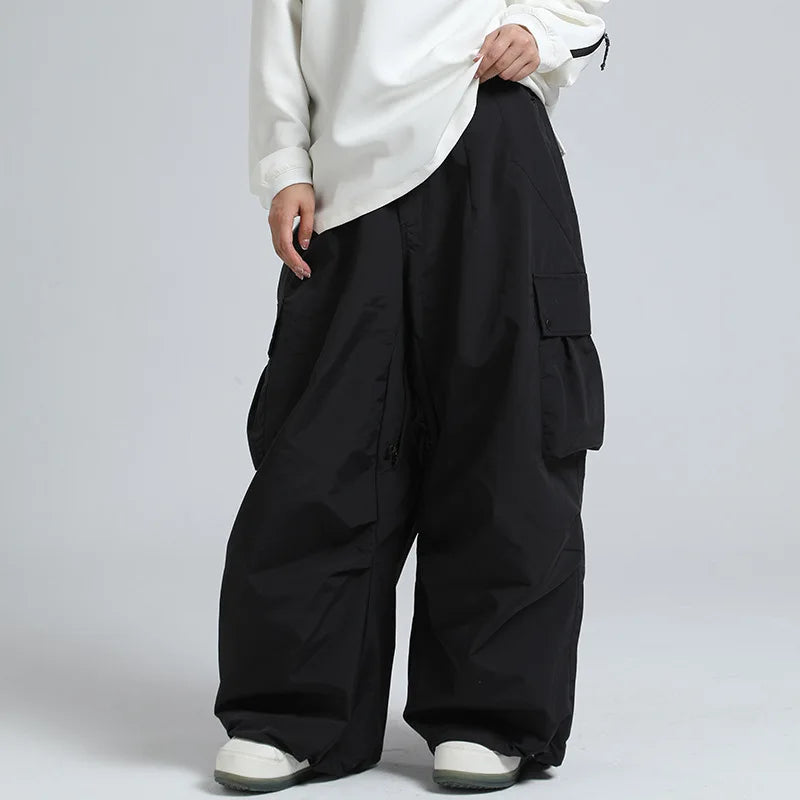 Unisex Ski Pants, Relaxed Fit, Breathable Insulated Snowboard Pants with Zipper - Color 15