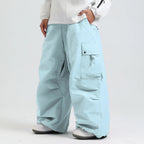 Unisex Ski Pants, Relaxed Fit, Breathable Insulated Snowboard Pants with Zipper - Color 2