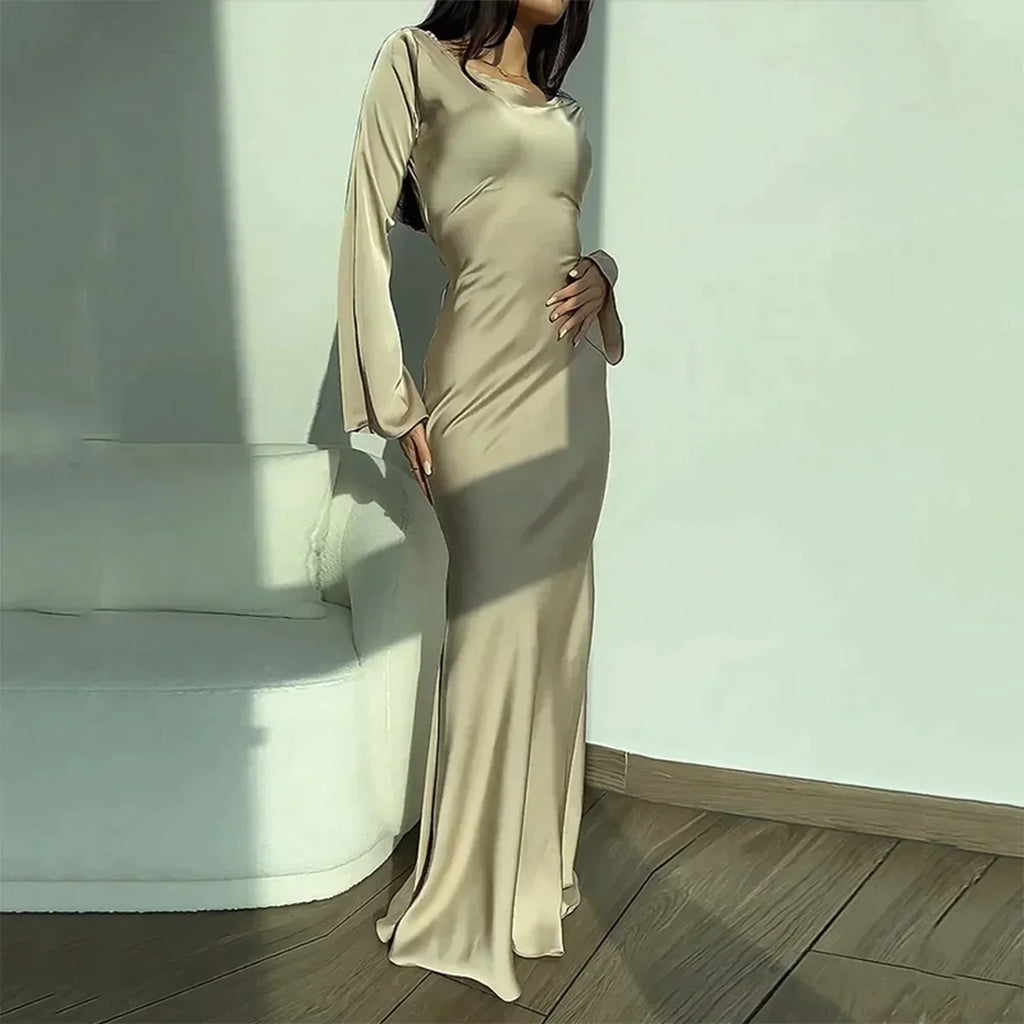 Elegant Long Sleeved Dress for Various Occasions | Evening Dress