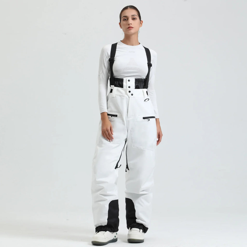 Women's Ski Pants with Suspenders, Snow Overall, Waterproof -40 Degree Warmth - Women's Pants 2