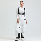 Women's Ski Pants with Suspenders, Snow Overall, Waterproof -40 Degree Warmth - Women's Pants 2