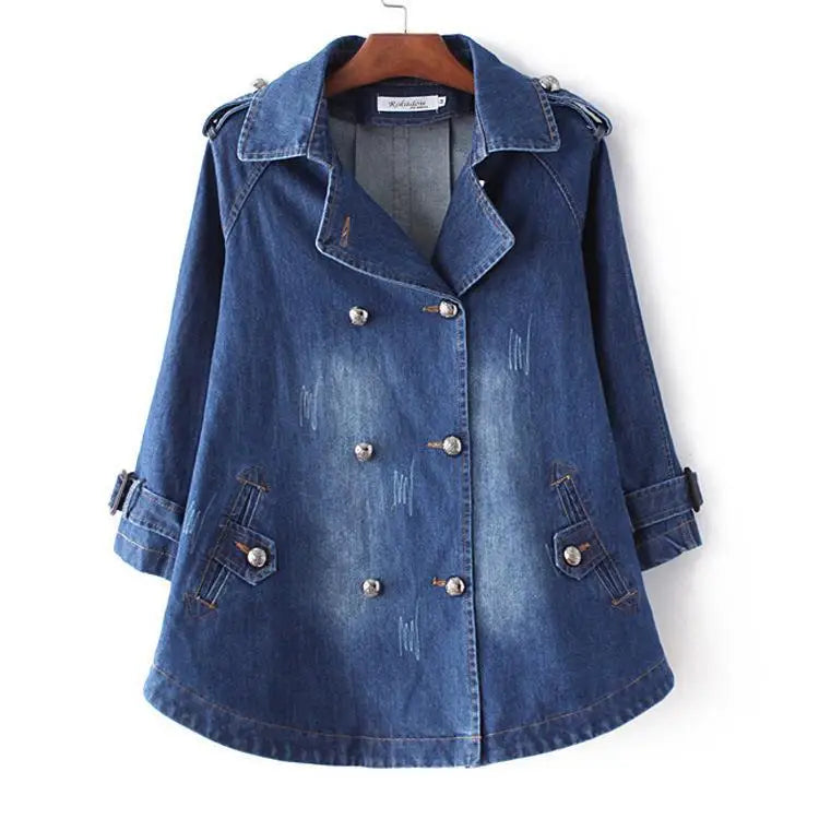 Capa de mezclilla para mujer