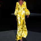 Elegantes Kleid mit V-Ausschnitt | Midikleid