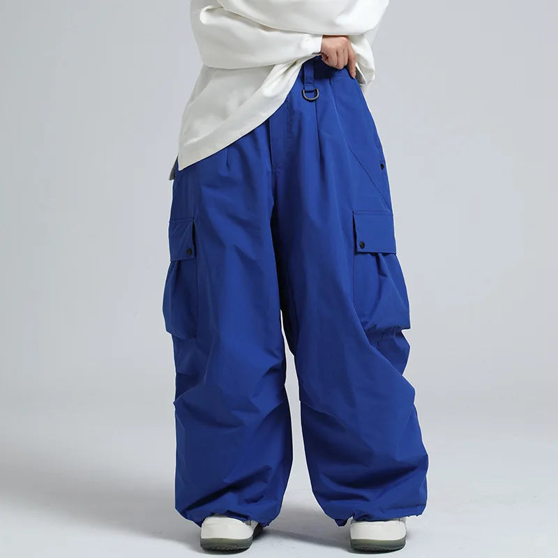 Unisex Ski Pants, Relaxed Fit, Breathable Insulated Snowboard Pants with Zipper - Color 5