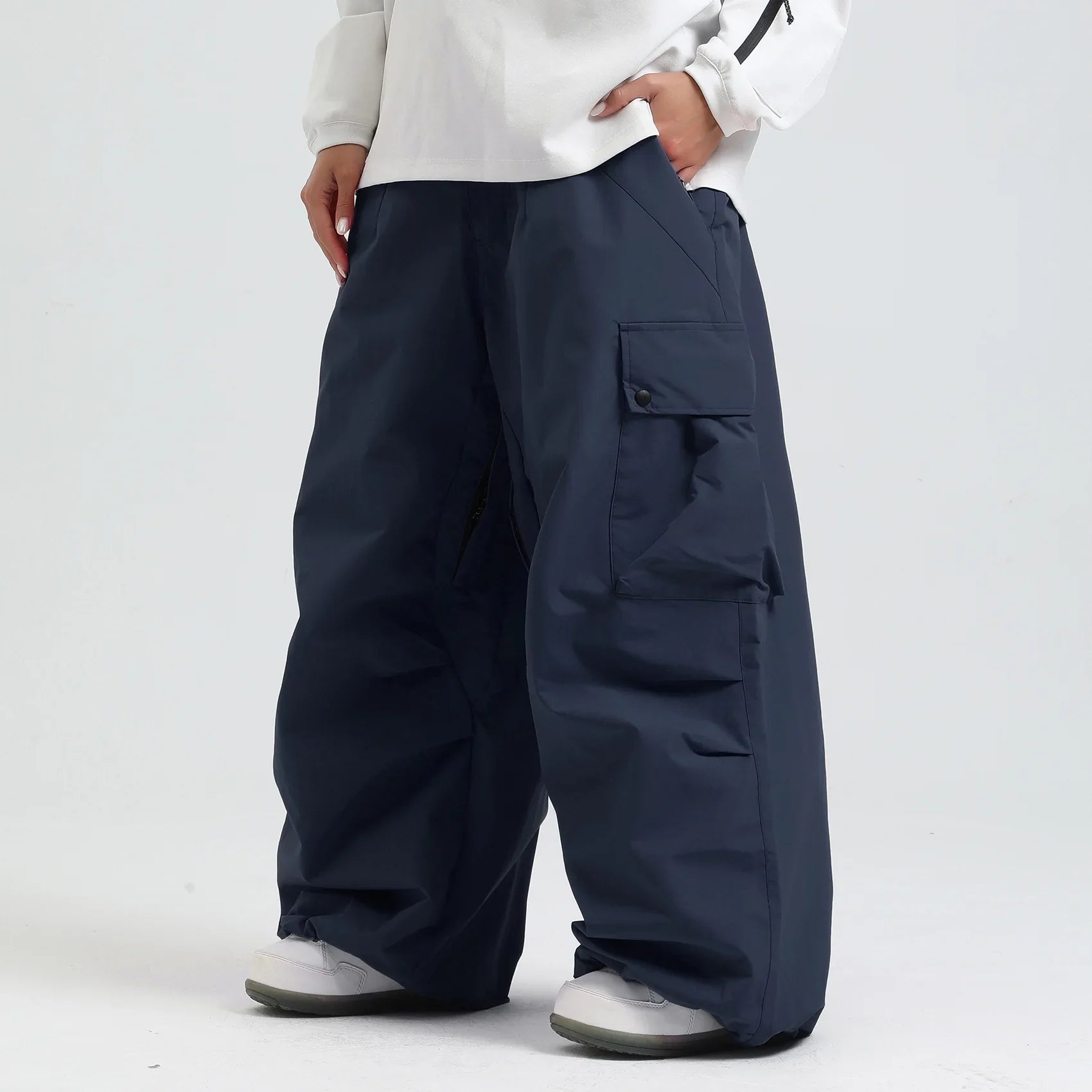 Unisex Ski Pants, Relaxed Fit, Breathable Insulated Snowboard Pants with Zipper - Color 9