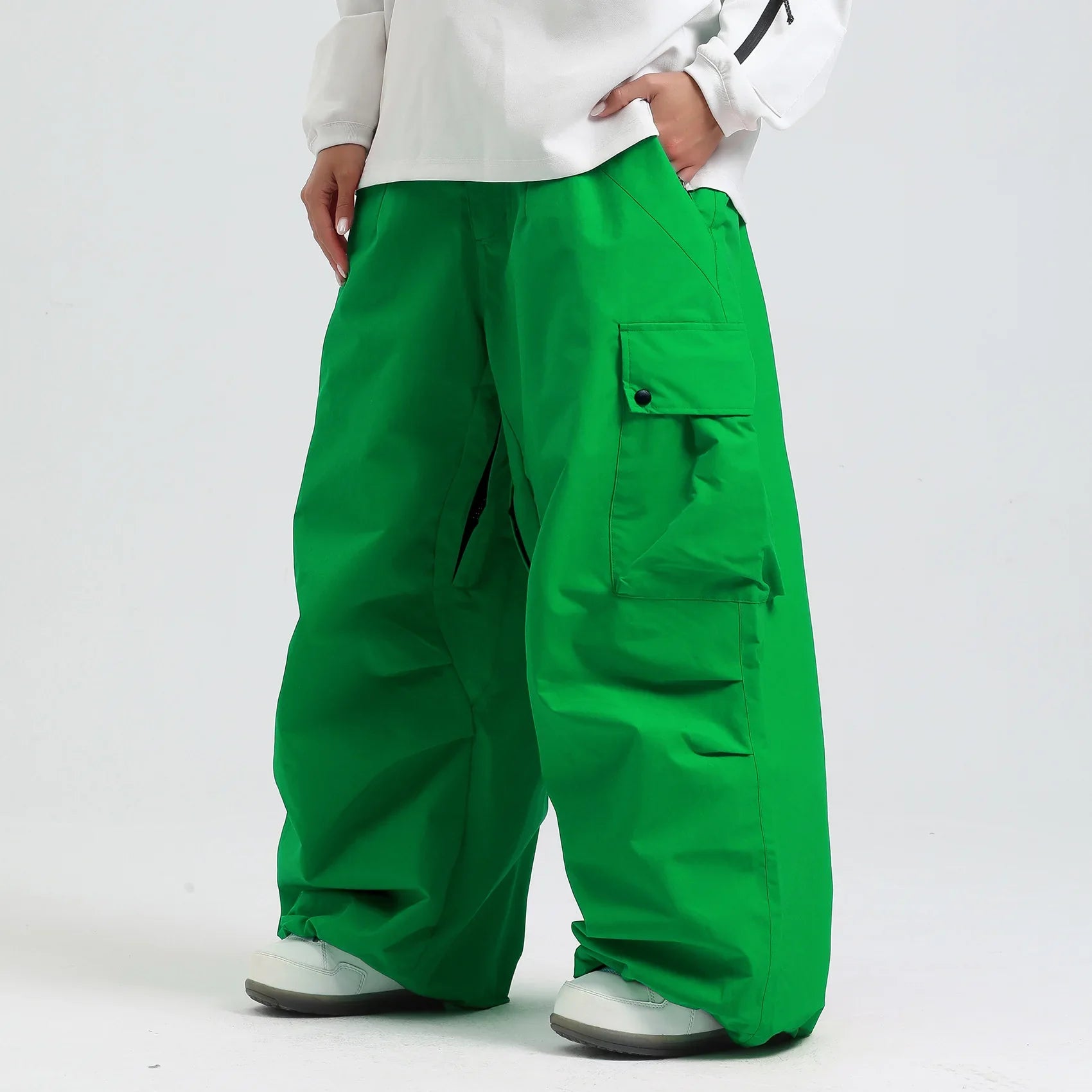 Unisex Ski Pants, Relaxed Fit, Breathable Insulated Snowboard Pants with Zipper - Color 11
