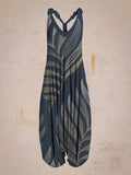 Boho Jumpsuit with Adjustable Straps – Perfect for Summer - Navy