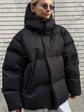 Warm Insulated Puffy Winter Jacket for Women | Perfect for Cold Months - Black